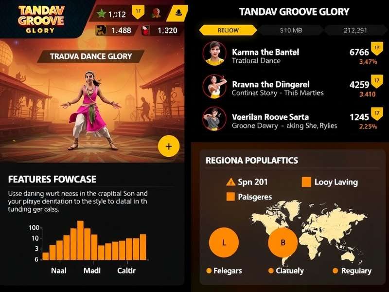 Tandav Groove Glory gameplay screenshot showing traditional dance moves